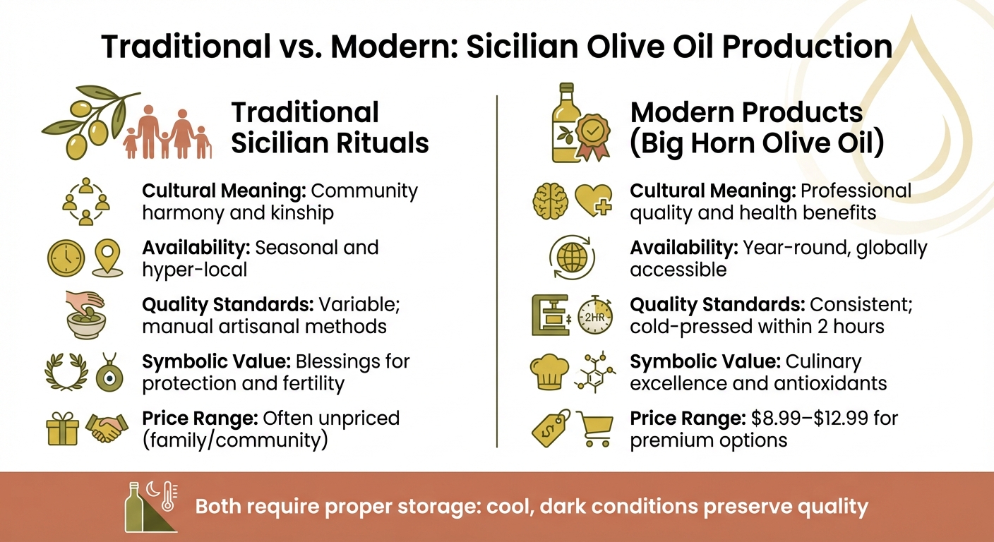 Traditional Sicilian vs Modern Olive Oil Production: Cultural Practices and Benefits