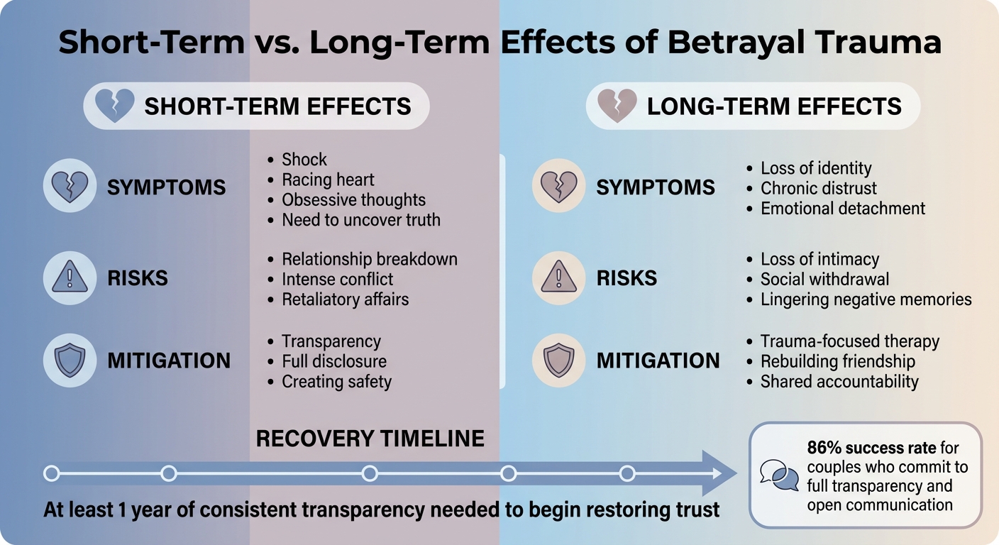 Short-Term vs Long-Term Effects of Betrayal Trauma on Relationships