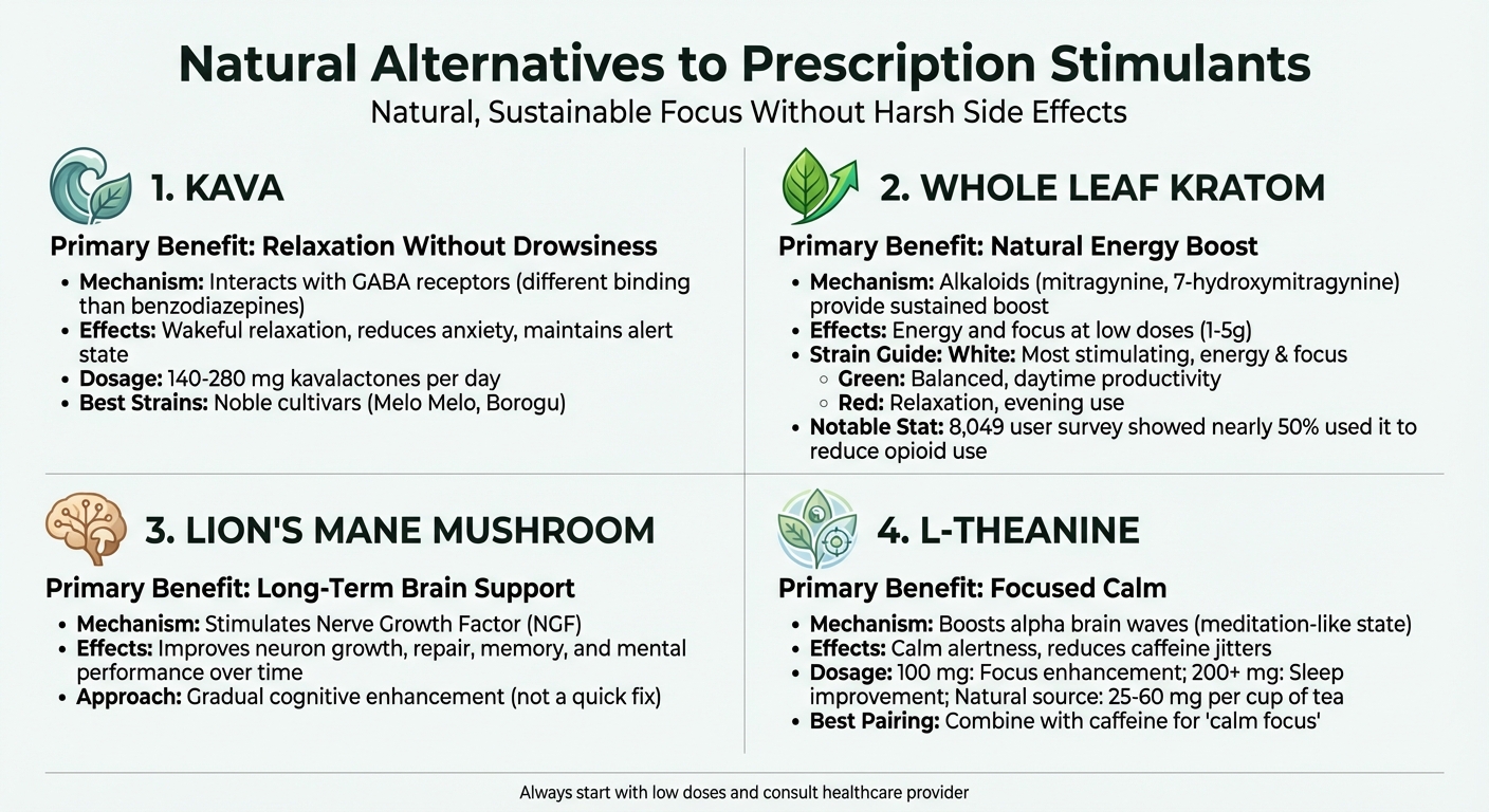 Natural Alternatives to Prescription Stimulants: Benefits and Dosage Guide