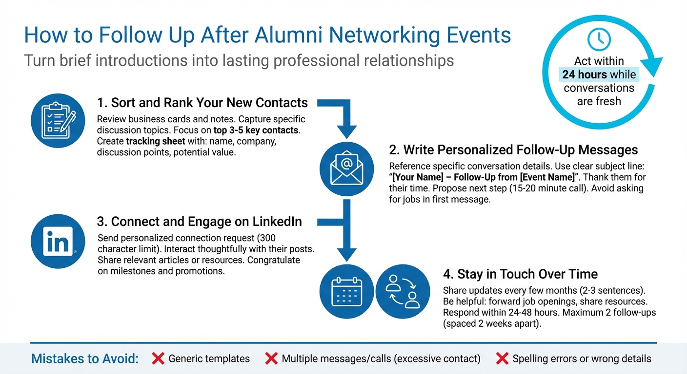 4-Step Process for Following Up After Alumni Networking Events