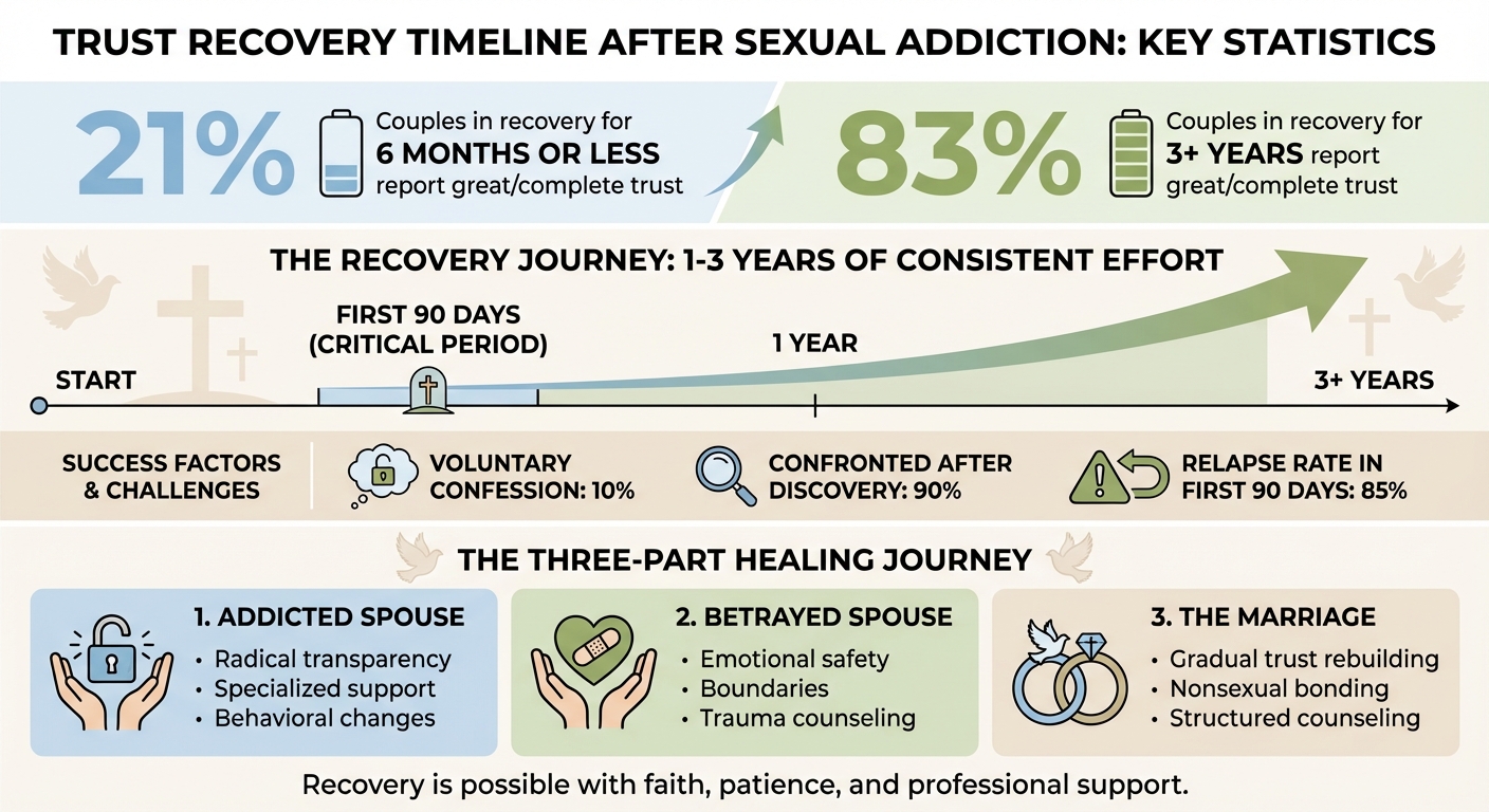 Trust Recovery Timeline: Statistics on Healing After Sexual Addiction