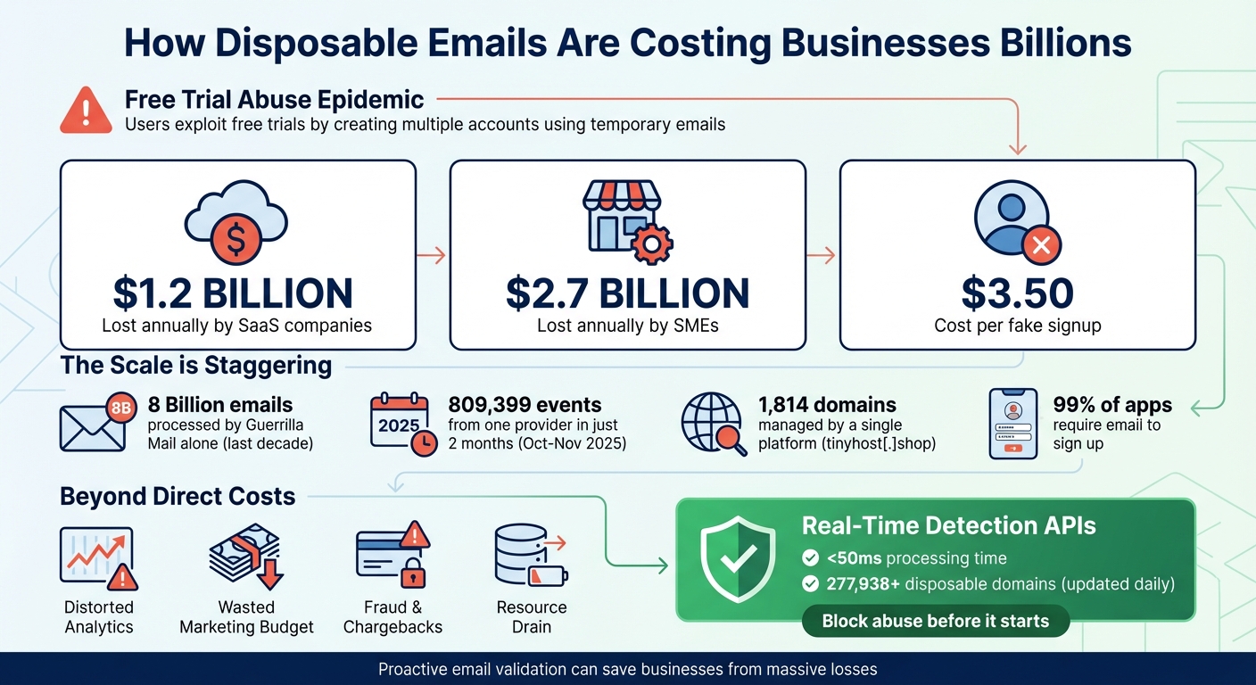 Financial Impact of Disposable Email Abuse on Businesses