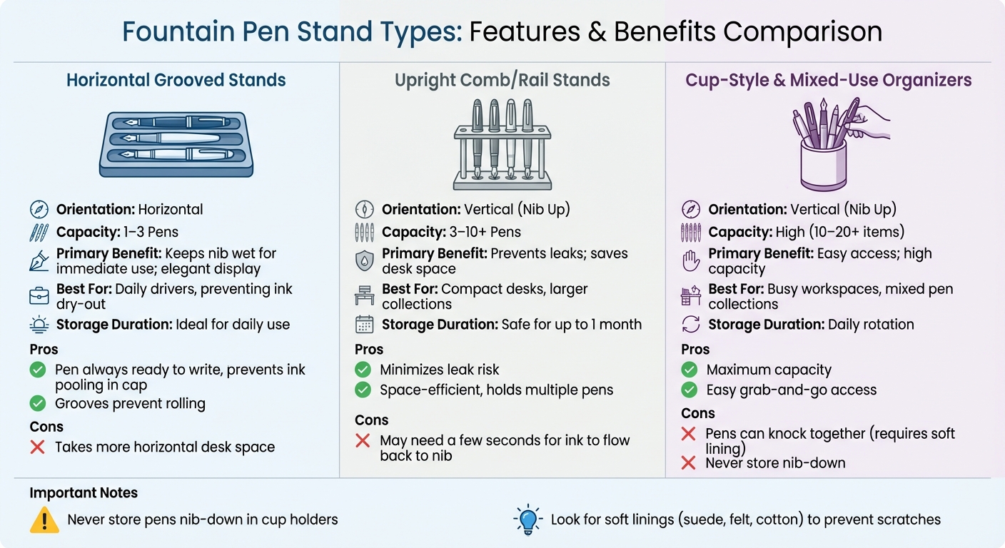 Fountain Pen Stand Types Comparison Guide