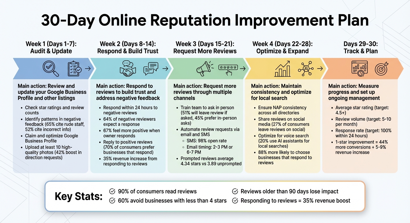 30-Day Online Reputation Improvement Plan