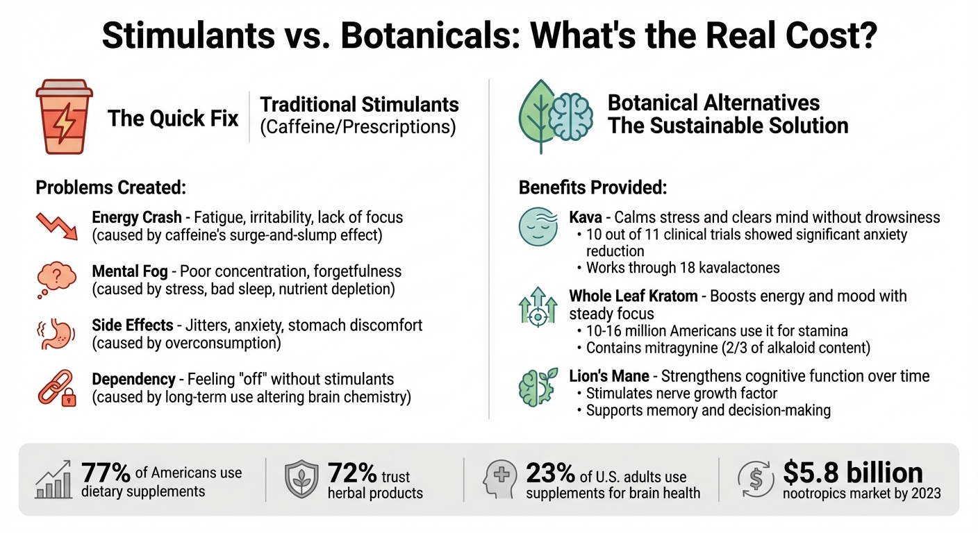 Stimulants vs Botanicals: Side Effects and Benefits Comparison for Entrepreneurs