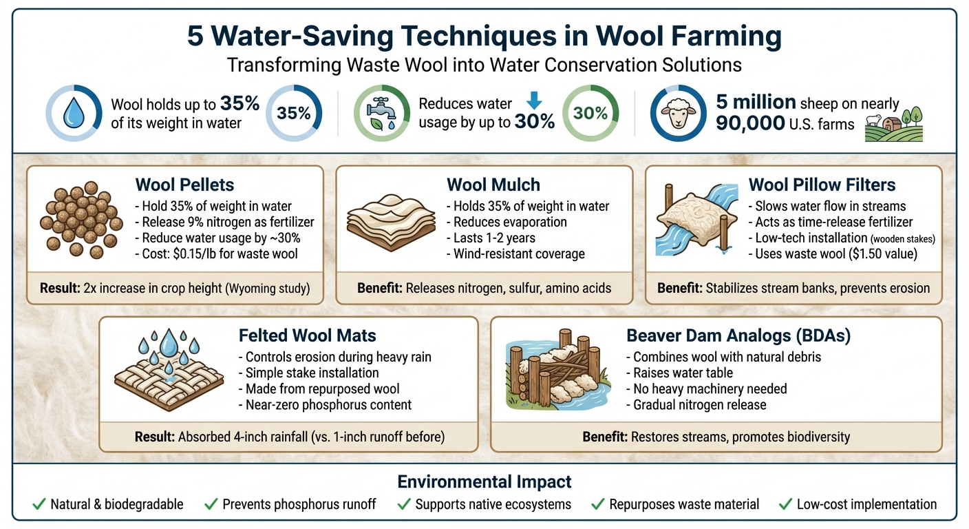 5 Wool-Based Water Conservation Techniques for Sustainable Farming