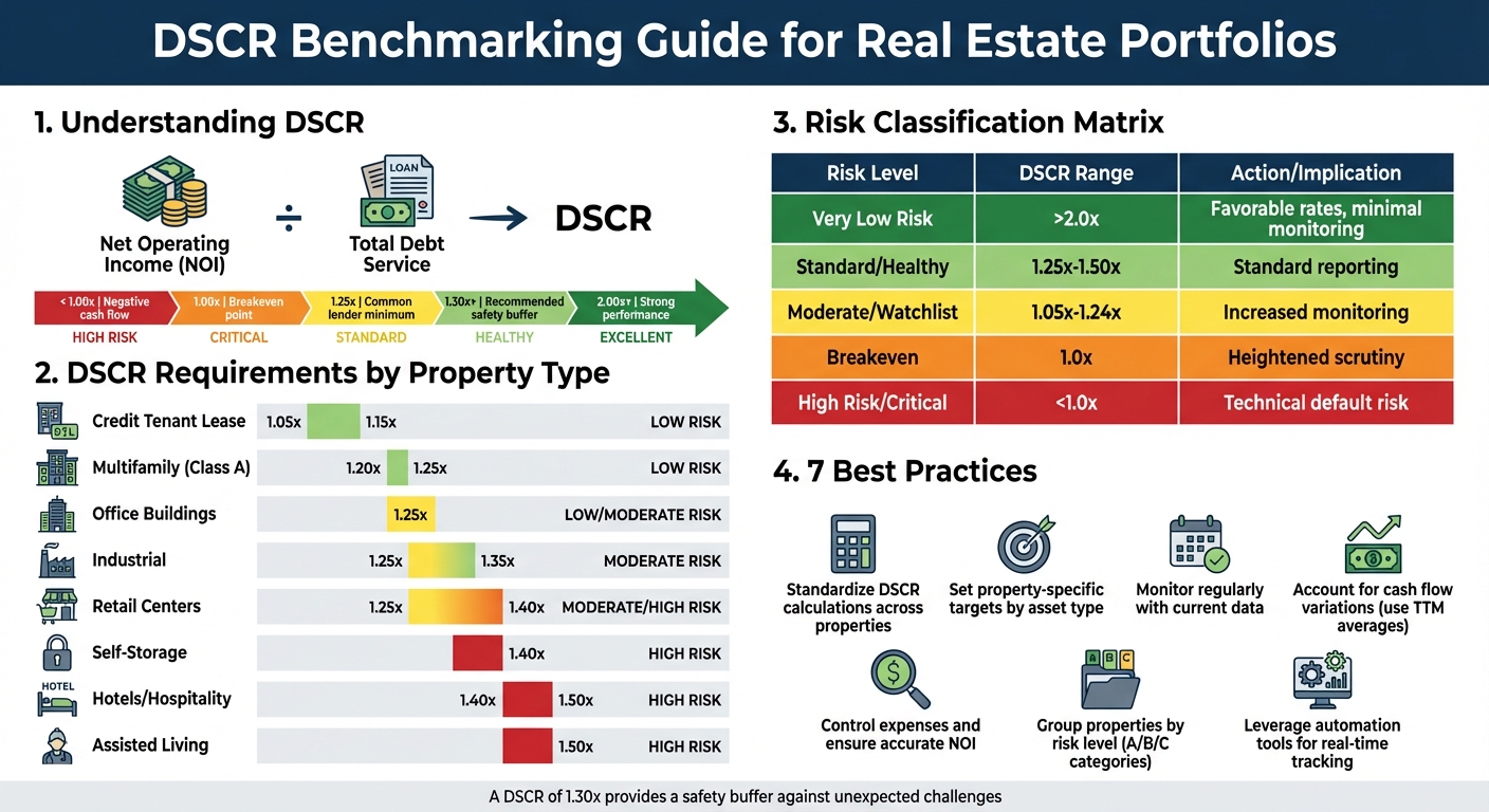 DSCR Benchmarks by Property Type and Risk Level for Real Estate Portfolios