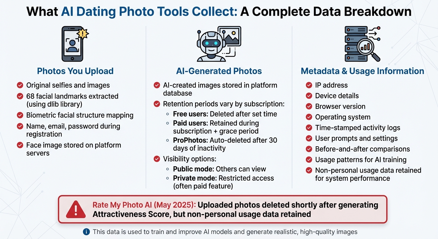 AI Dating Photo Data Collection: What Platforms Track and Store