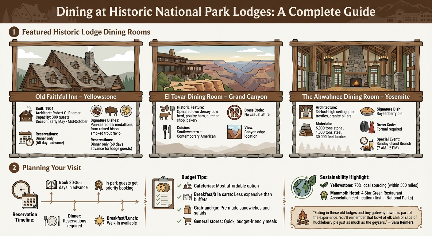 Guide to Dining at Historic National Park Lodges: Featured Locations and Planning Tips