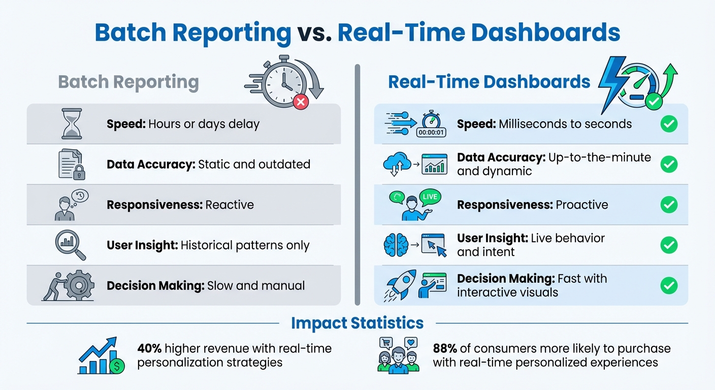Batch Reporting vs Real-Time Dashboards: Key Differences in CRM Data Processing