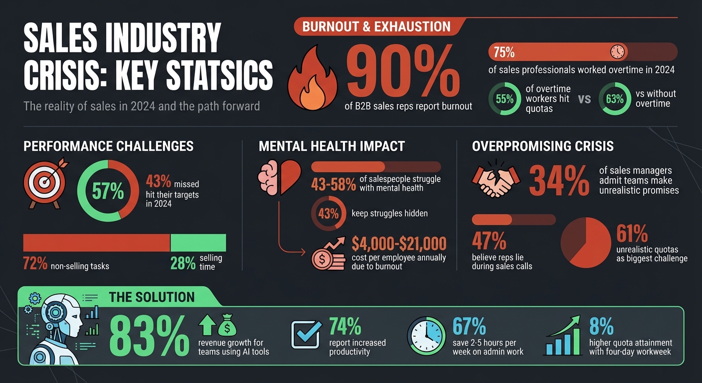 Sales Burnout Statistics: The Crisis in Modern Sales Teams 2024