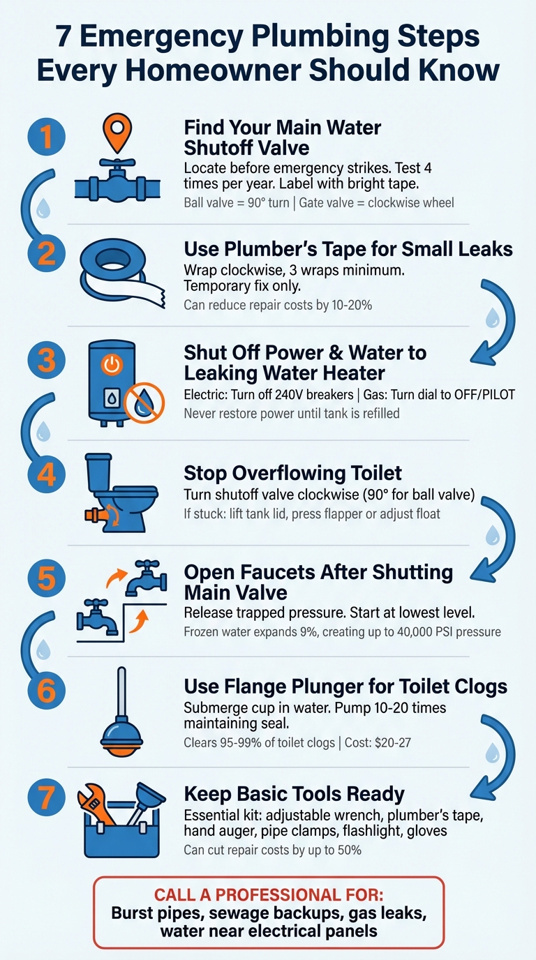 7 Emergency Plumbing Steps Every Homeowner Should Know
