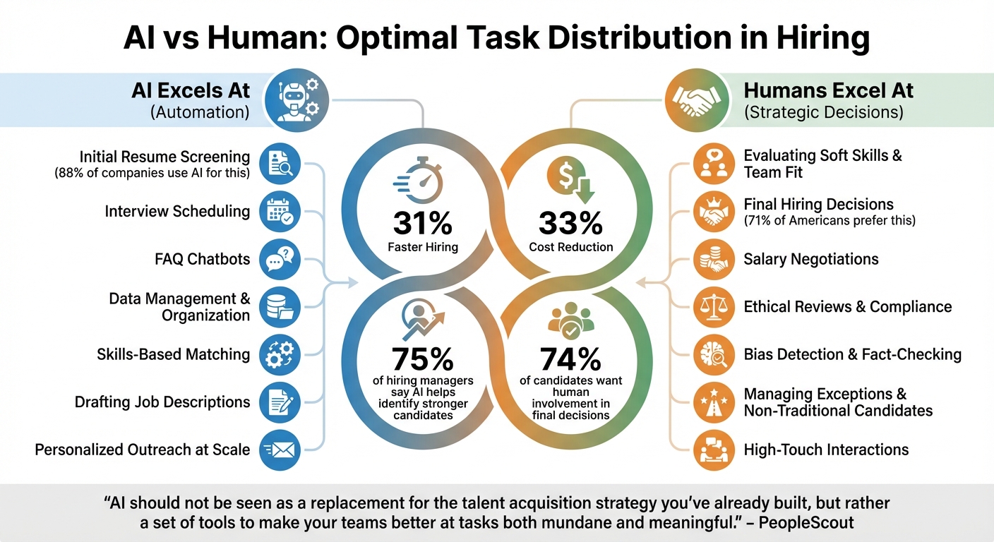 AI vs Human Roles in Hiring: Task Distribution and Best Practices