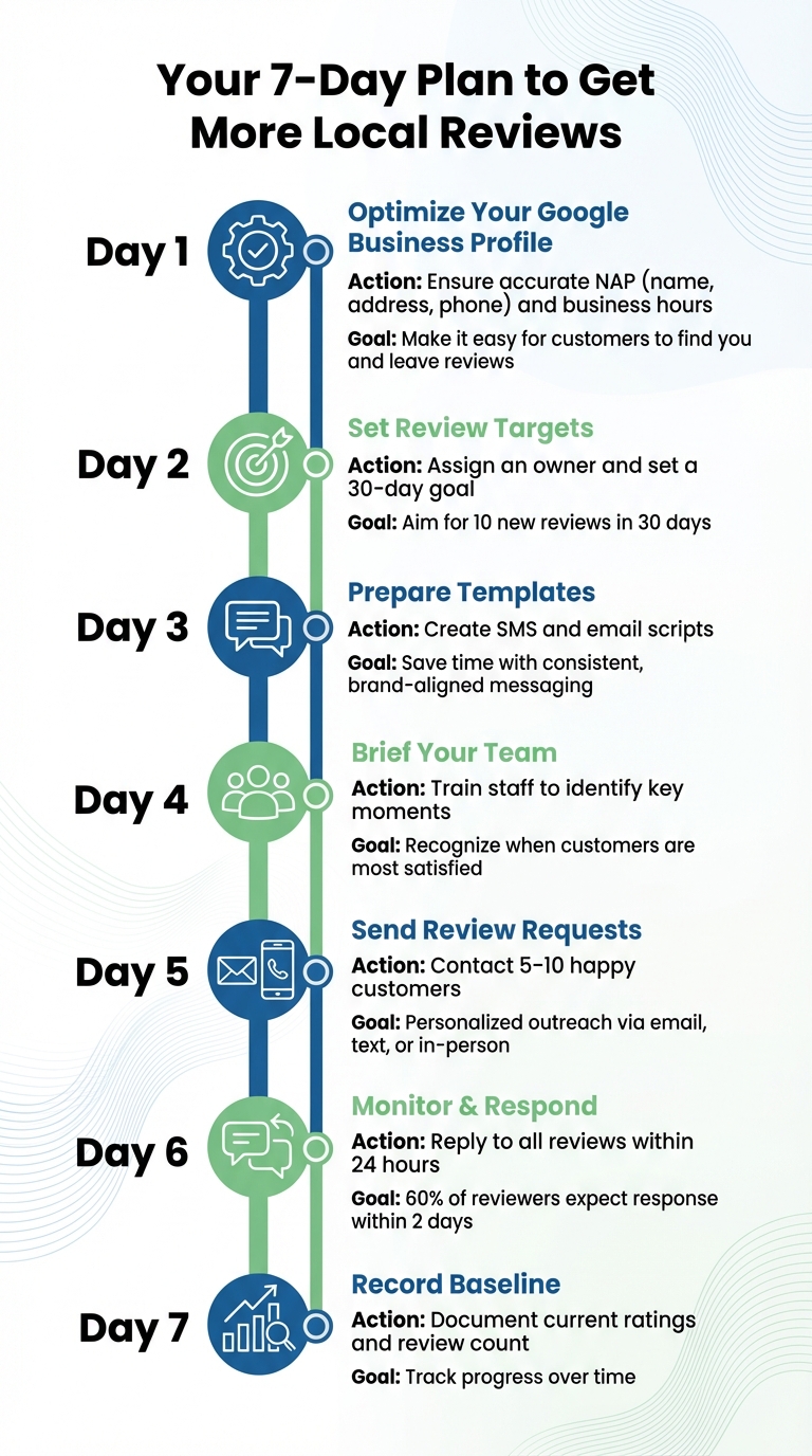 7-Day Plan to Get More Local Customer Reviews