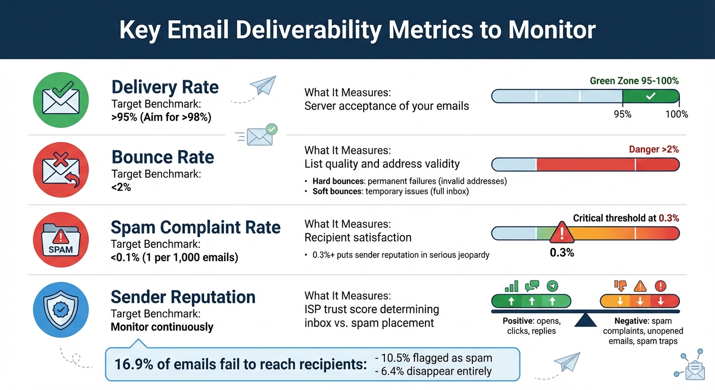 Email Deliverability Metrics Benchmarks and Targets