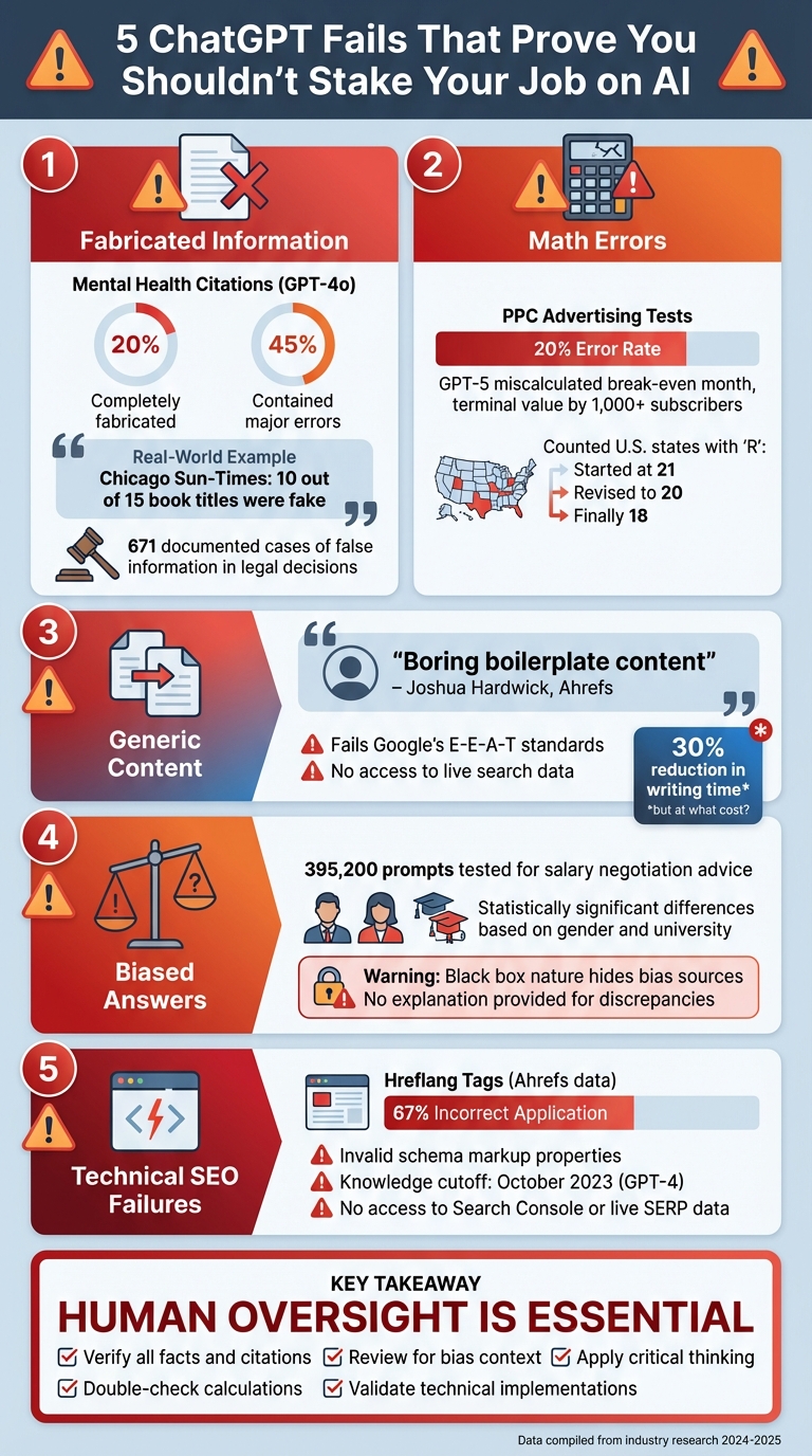5 Critical ChatGPT Failures That Risk Your Job Security