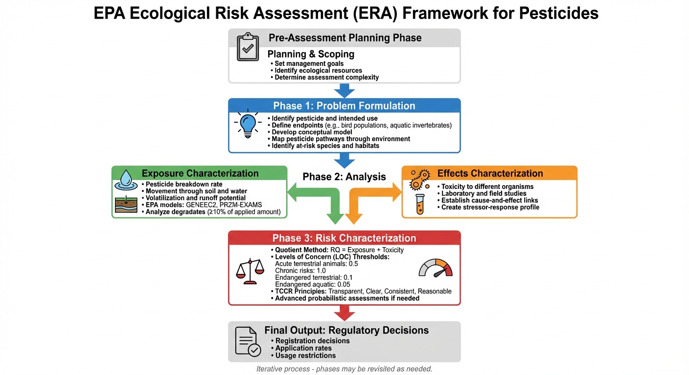 EPA's 3-Phase Ecological Risk Assessment Process for Pesticides