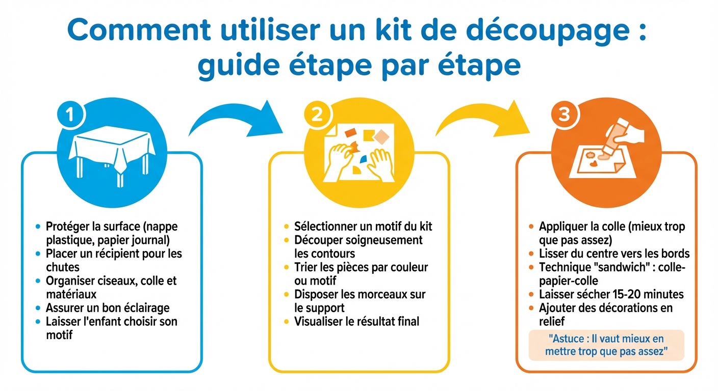 Guide en 3 étapes pour utiliser un kit de découpage avec les enfants