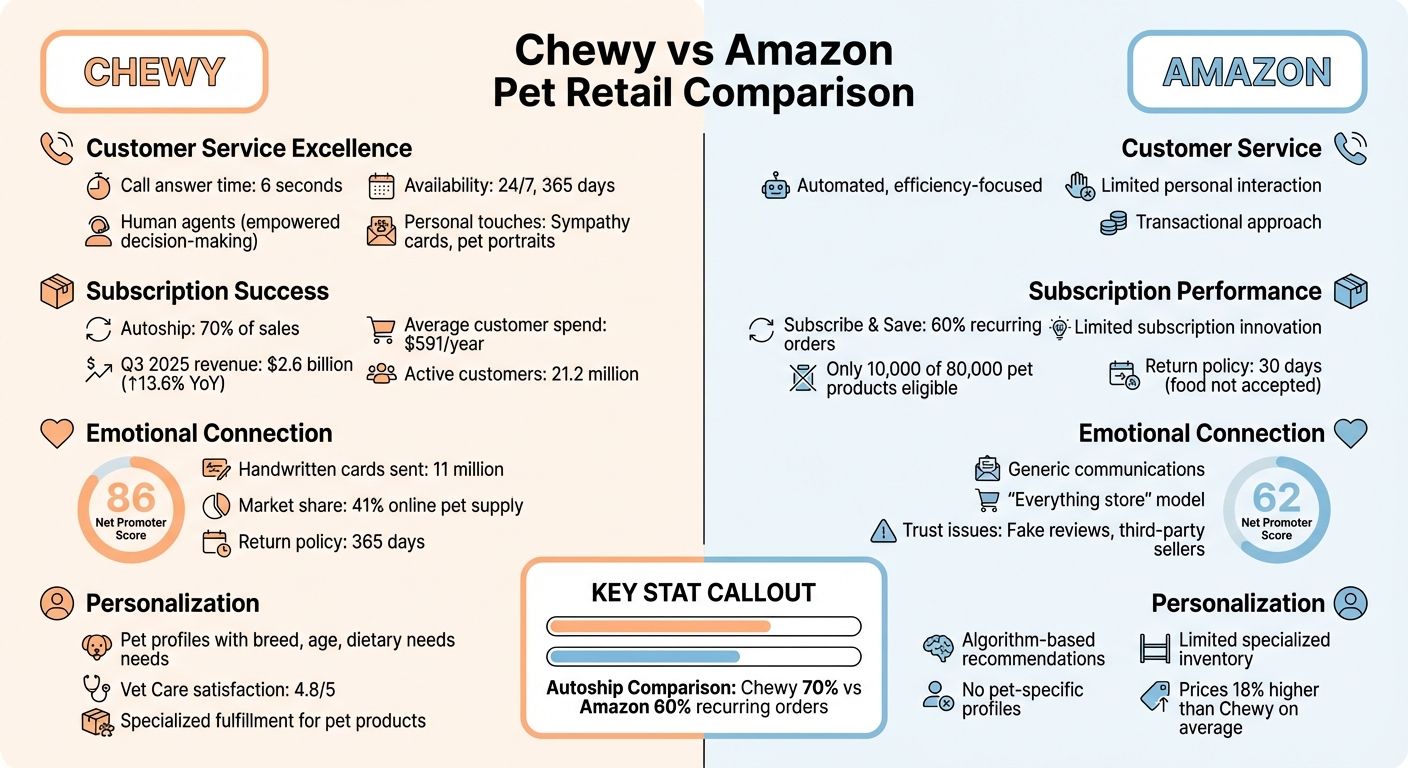 Chewy vs Amazon: Pet Customer Service and Loyalty Comparison