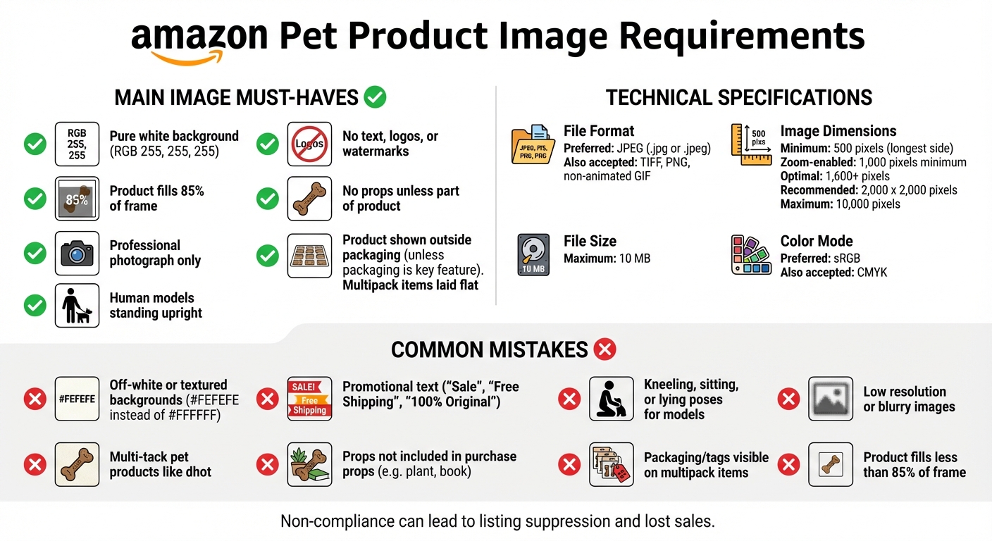Amazon Pet Product Image Requirements Checklist