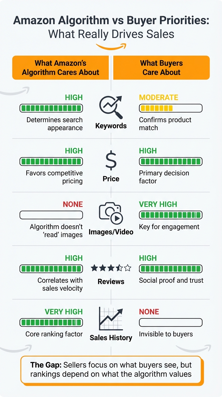 Amazon Algorithm vs Buyer Priorities: What Really Drives Sales