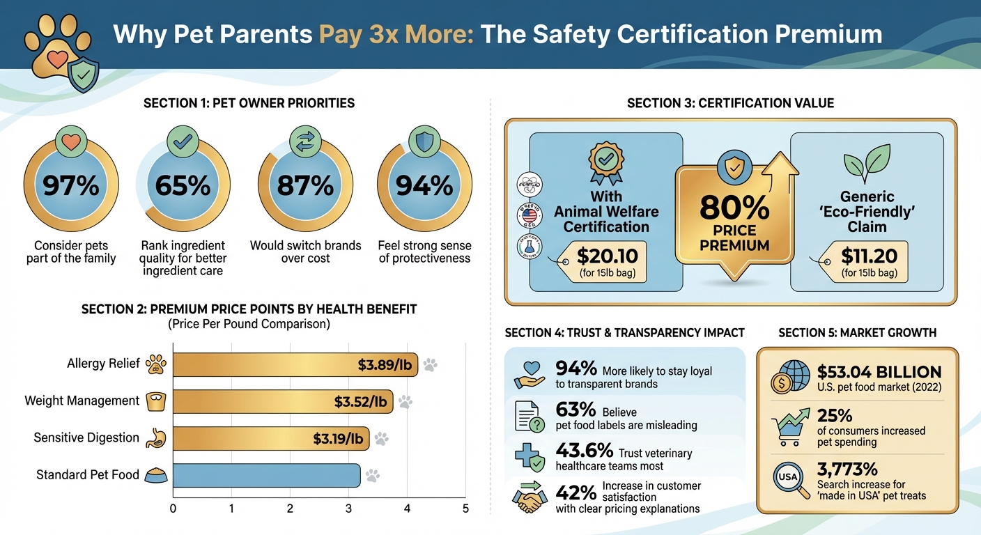 Pet Owner Spending Priorities: Safety Certifications Drive 3x Premium Pricing