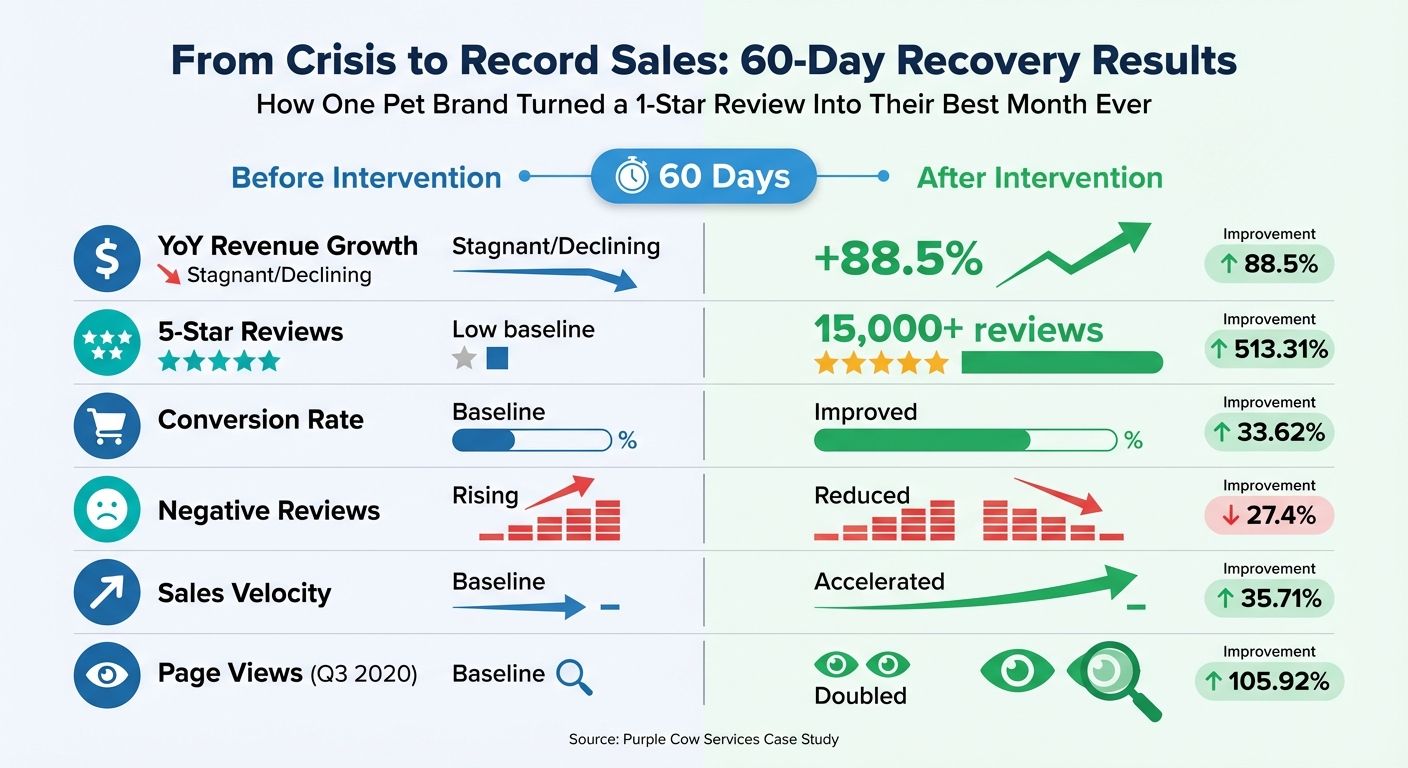 Pet Brand Amazon Recovery: Before vs After Metrics