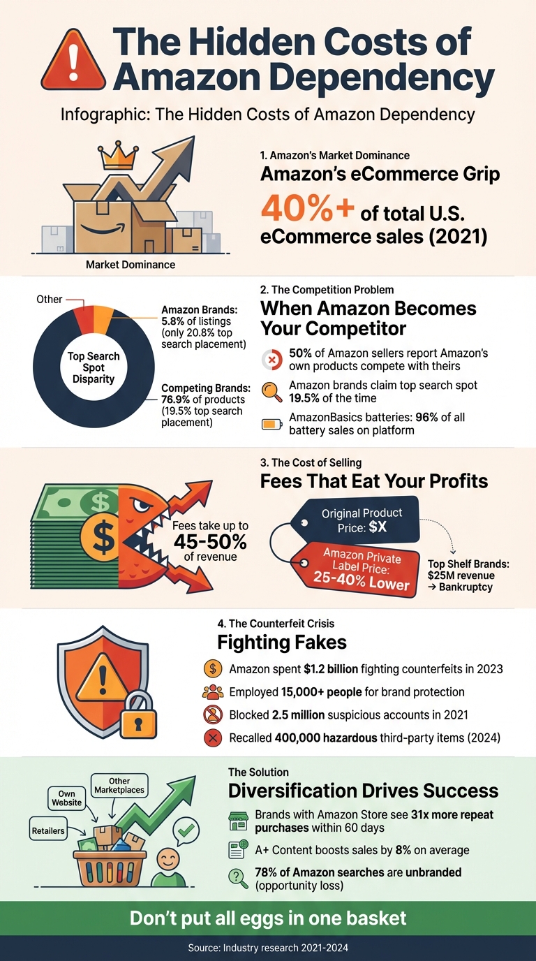 The Hidden Costs of Amazon Dependency: Key Statistics for eCommerce Sellers
