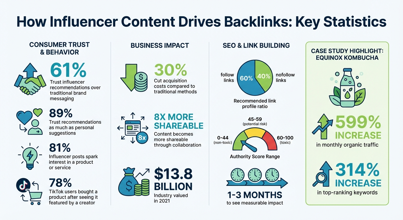 Influencer Marketing Impact on Backlinks and SEO: Key Statistics