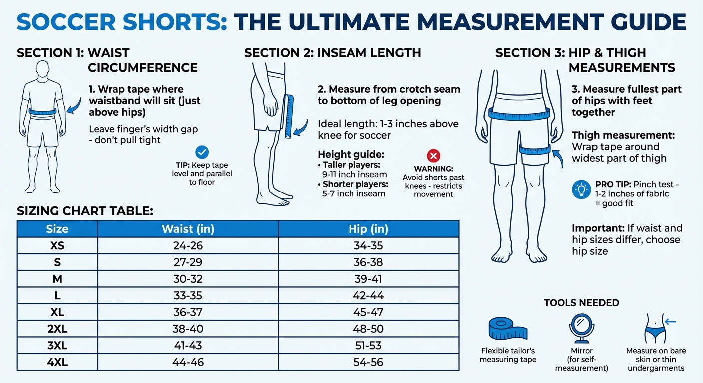 How to Measure for Soccer Shorts: Complete Sizing Guide