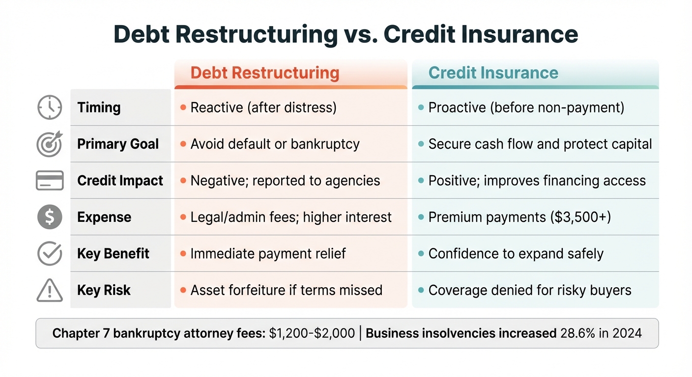Debt Restructuring vs Credit Insurance: Key Differences and Impacts