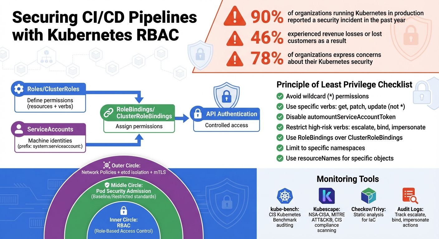 Kubernetes RBAC Components and CI/CD Pipeline Security Implementation Guide