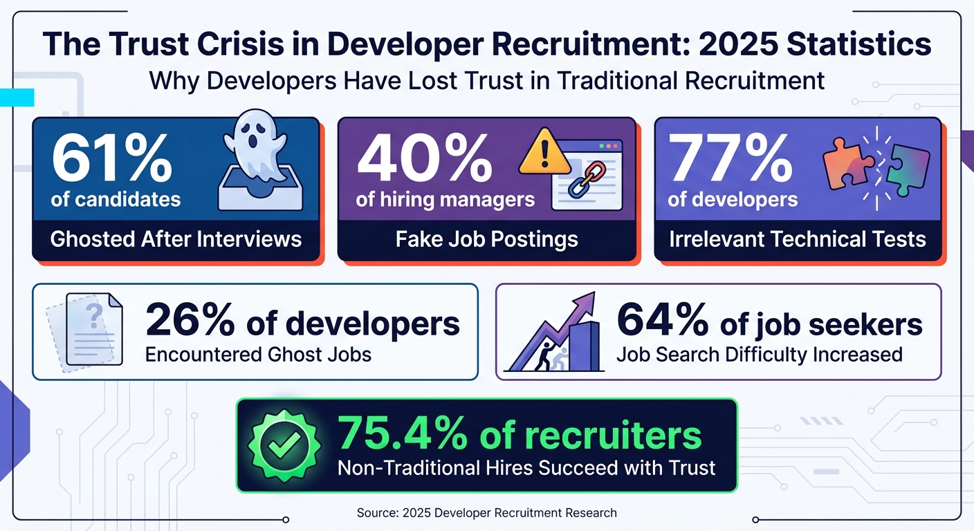 Developer Recruitment Trust Crisis: Key Statistics 2025