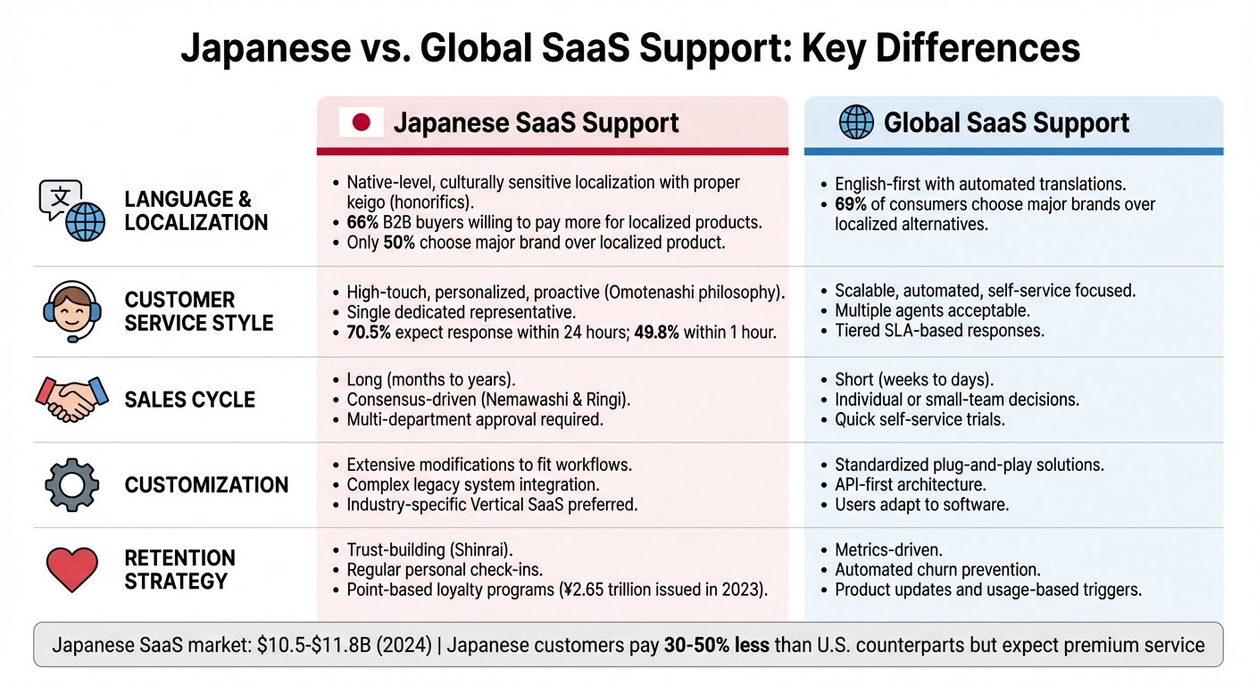 Japanese vs Global SaaS Support: Key Differences Comparison