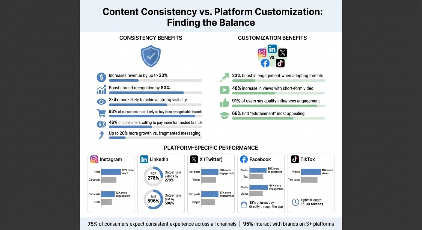 Content Consistency vs Platform Customization: Key Statistics and Platform Performance