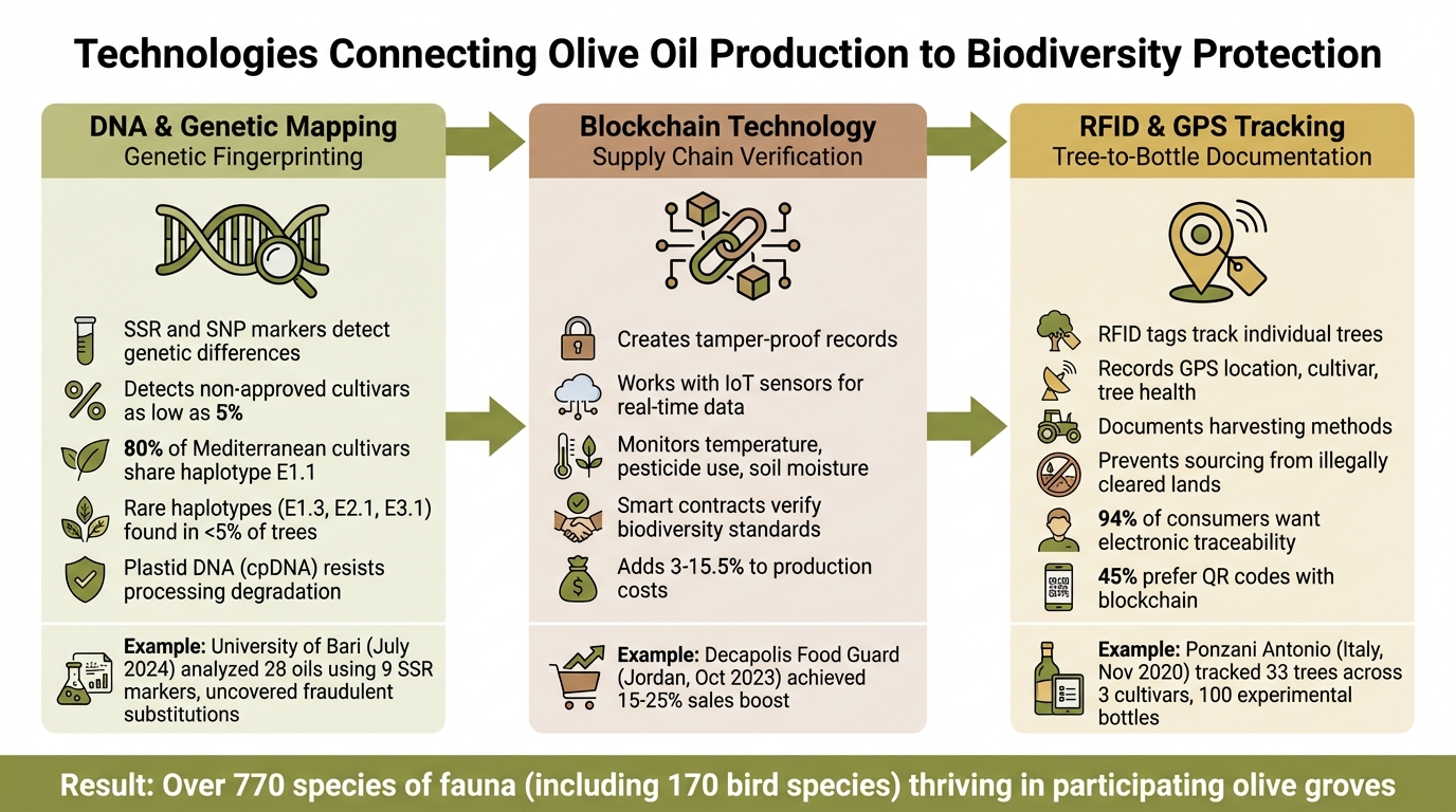 How Traceability Technologies Protect Olive Oil Biodiversity