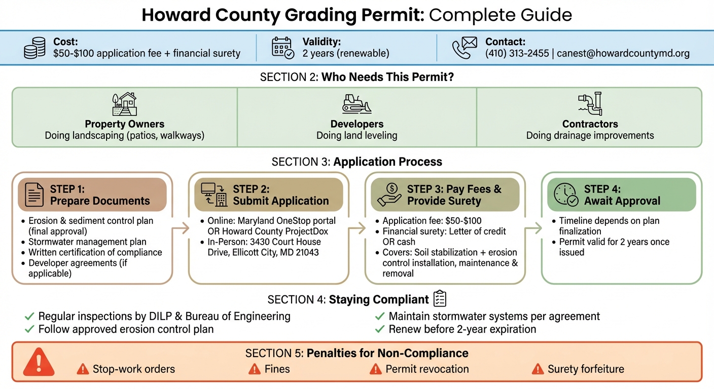 Howard County Grading Permit Application Process and Requirements