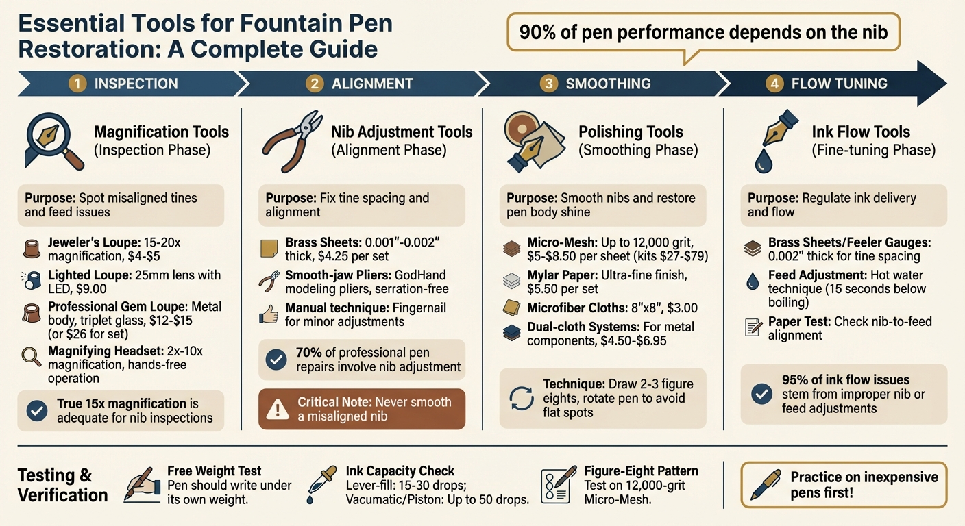 Essential Tools and Steps for Fountain Pen Restoration