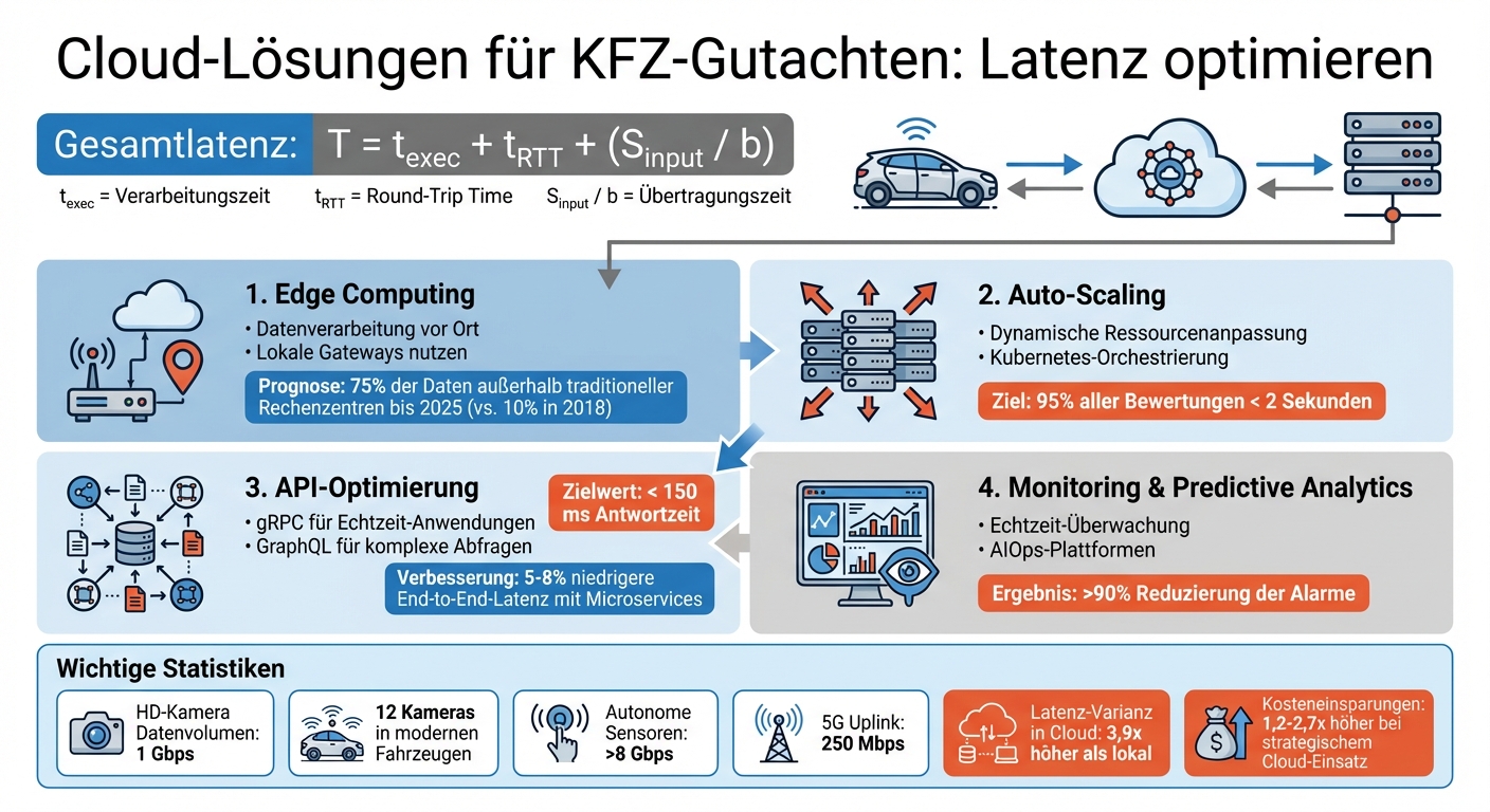 Latenzoptimierung für Cloud-basierte KFZ-Gutachten: 4 Schlüsselstrategien