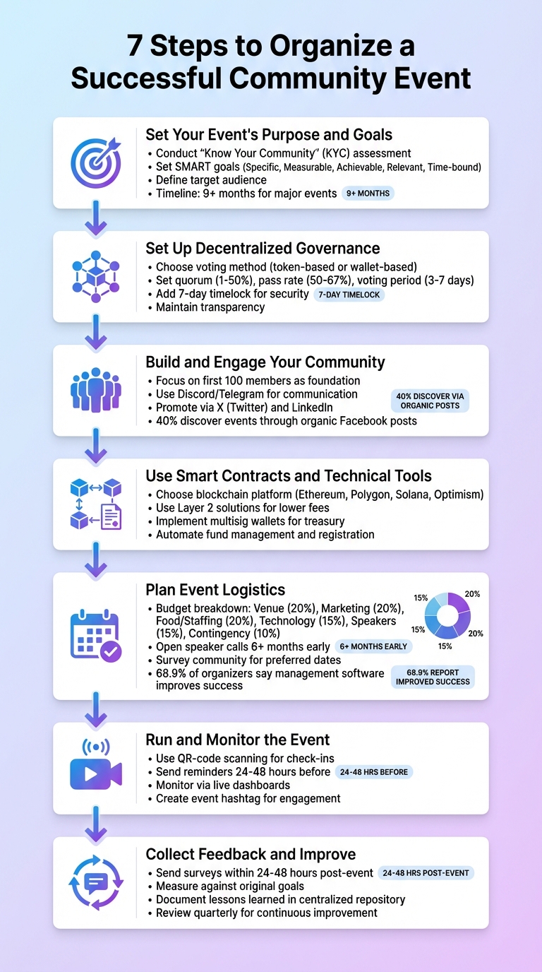 7 Steps to Organize a Successful Community Event