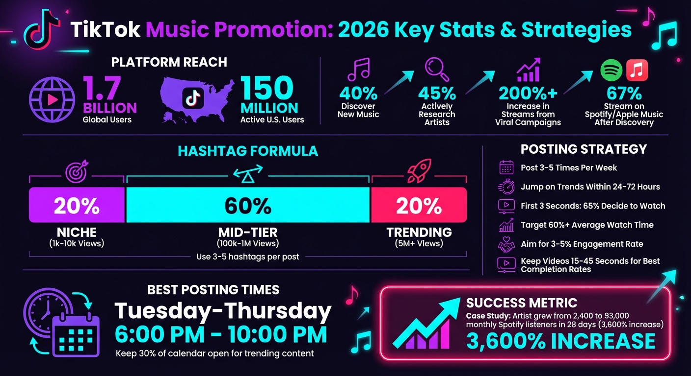 TikTok Music Promotion Statistics and Key Strategies 2026