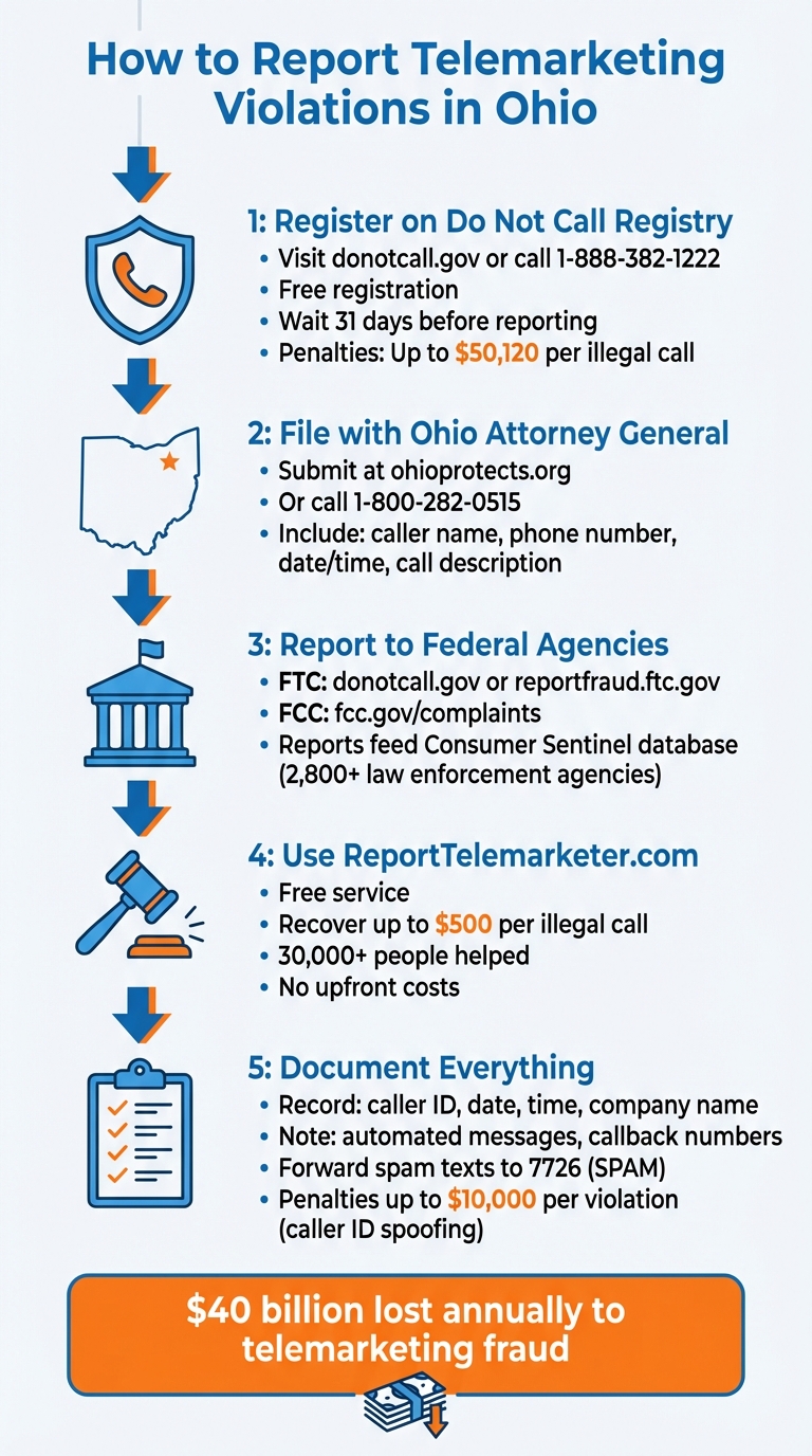 5 Steps to Report Telemarketing Violations in Ohio