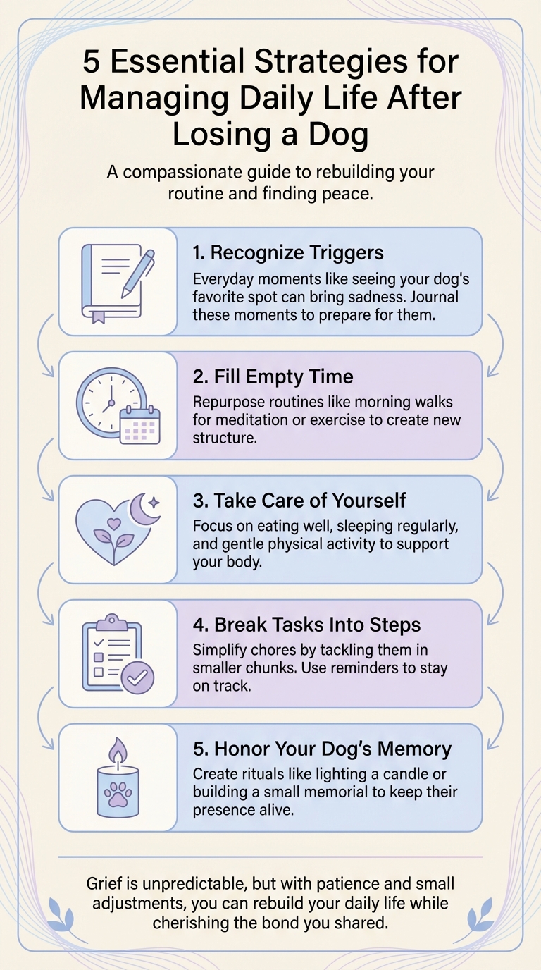 5 Essential Strategies for Managing Daily Life After Losing a Dog