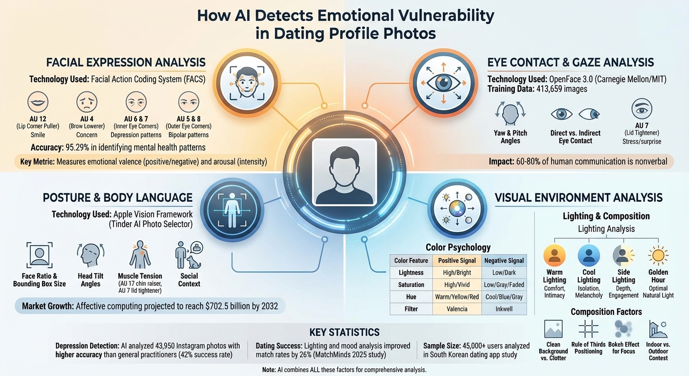 How AI Analyzes Dating Profile Photos: Key Detection Areas and Emotional Signals