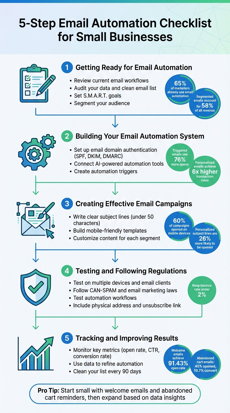 5-Step Email Automation Checklist for Small Businesses