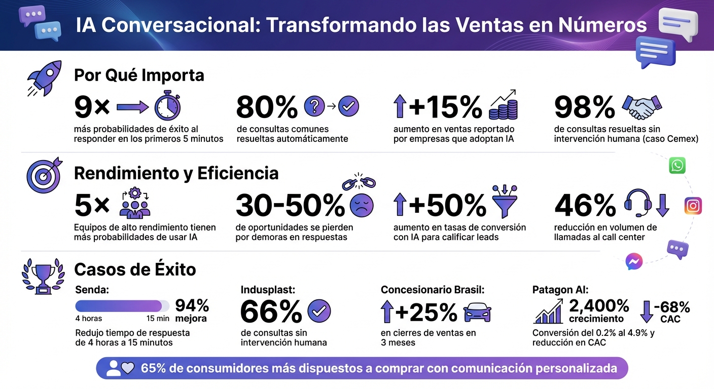 Impacto de la IA Conversacional en Ventas: Estadísticas Clave