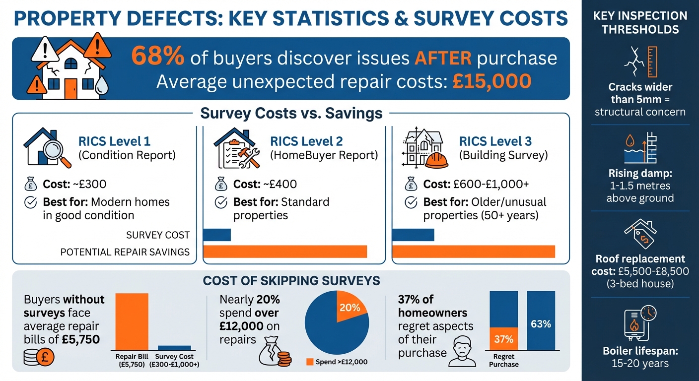 Property Defect Statistics and Survey Costs Guide