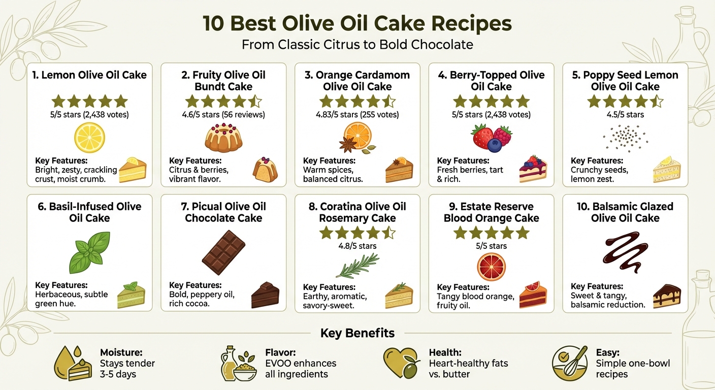 10 Best Olive Oil Cake Recipes Flavor Profiles and Ratings
