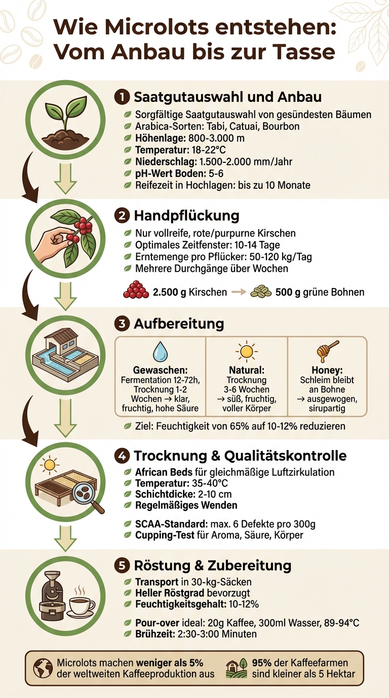 Der Weg vom Anbau zur Tasse: 5 Schritte der Microlot-Produktion
