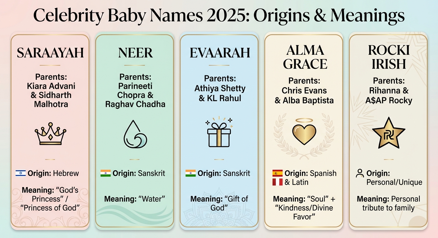 2025 Celebrity Baby Names: Origins, Meanings, and Cultural Significance